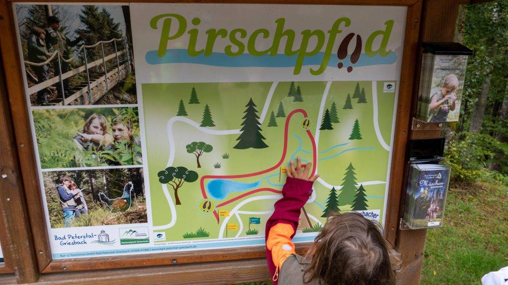 Übersichtskarte Pirschpfad Bad-Peterstal Griesbach