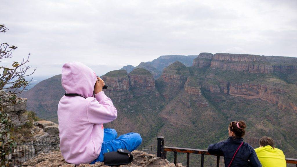 Panorama Route Südafrika - Ausblick auf die Three Rondavels